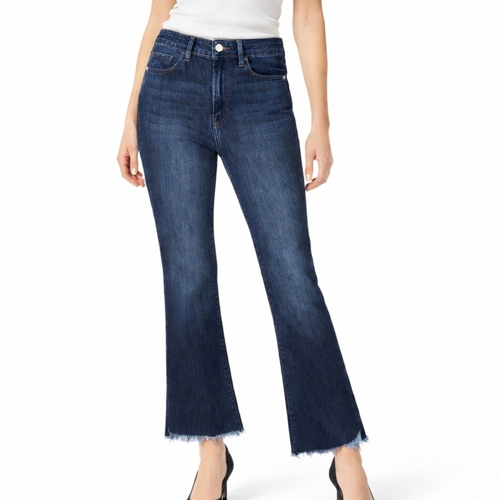 FRAME Le Crop Mini Boot Raw Hem Jeans Size 29/ 26.5” Inseam